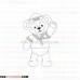 Duffy and Friends outline svg dxf eps pdf png