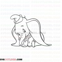Free Free 209 Baby Elephant Outline Svg SVG PNG EPS DXF File