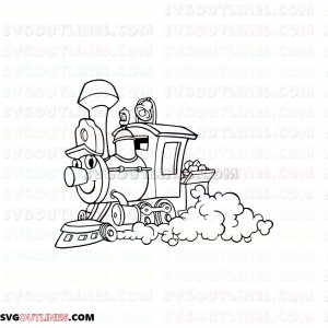 Dumbo Casey Junior Train outline svg dxf eps pdf png