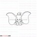 Dumbo With Big Ears outline svg dxf eps pdf png