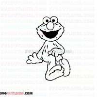 Elmo Smiley Sesame Street outline svg dxf eps pdf png