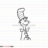 Face Dr Seuss The Cat in the Hat 1 outline svg dxf eps pdf png