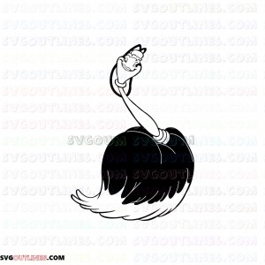 Featherduster Beauty Beast outline svg dxf eps pdf png