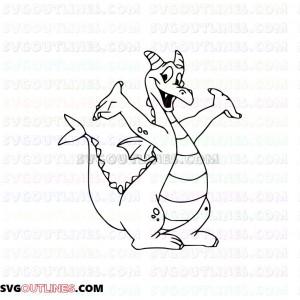 Figment a small purple dragon outline svg dxf eps pdf png