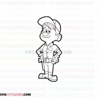 Fix It Felix Wreck It Ralph outline svg dxf eps pdf png