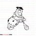 Fred Flintstone The Flintstones 2 outline svg dxf eps pdf png
