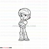 Garrett Nella the Princess outline svg dxf eps pdf png