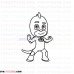 Gekko CP PJ Masks outline svg dxf eps pdf png