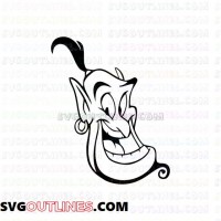 Genie Aladdin outline svg dxf eps pdf png