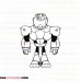 Go Cyborg Teen Titans outline svg dxf eps pdf png