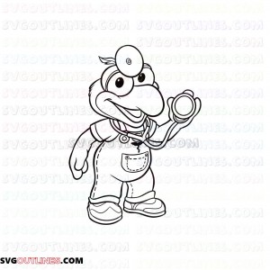 Gonzo Muppet Babies outline svg dxf eps pdf png