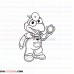 Gonzo Muppet Babies outline svg dxf eps pdf png