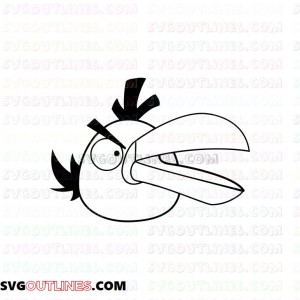 Hal Face Angry Birds outline svg dxf eps pdf png