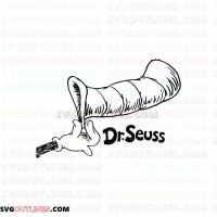 Hand with Hat Seuss The Cat in the Hat outline svg dxf eps pdf png
