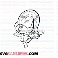 Harper Black Trolls outline svg dxf eps pdf png