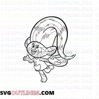 Harper Color Trolls outline svg dxf eps pdf png