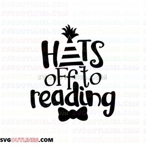 Hats Off to Reading Dr Seuss The Cat in the Hat outline svg dxf eps pdf png