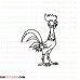 Hei Hei the Rooster Moana outline svg dxf eps pdf png