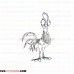 Heihei Moana outline svg dxf eps pdf png