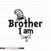 I Am Brother Dr Seuss The Cat in the Hat outline svg dxf eps pdf png