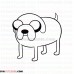 Jake the Dog Adventure Time outline svg dxf eps pdf png