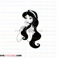 Jasmine Aladdin outline svg dxf eps pdf png