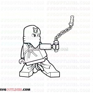 Jay Lego Ninjago outline svg dxf eps pdf png