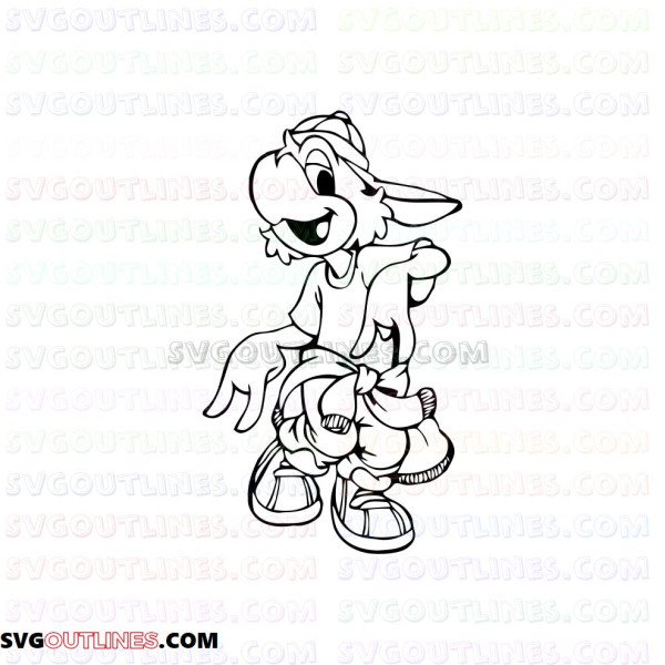 Jose Carioca Dancing Saludos Amigos outline svg dxf eps pdf png
