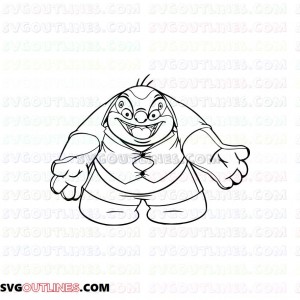 Jumba Lilo And Stitch outline svg dxf eps pdf png