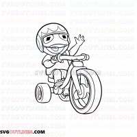 Kermit Muppet Babies outline svg dxf eps pdf png