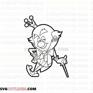 King Candy Wreck It Ralph outline svg dxf eps pdf png