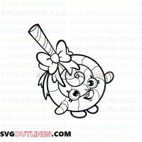 Lolli Poppins Shopkins outline svg dxf eps pdf png