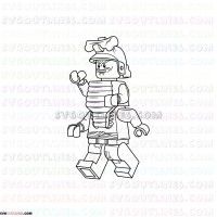 Lord Garmadon Lego Ninjago Silhouette outline svg dxf eps pdf png