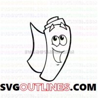 Map Dora and Friends outline svg dxf eps pdf png