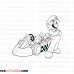 Mario Kart outline svg dxf eps pdf png