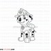 Marshall Paw Patrol outline svg dxf eps pdf png