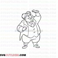 Maurice Belles Father Beauty and the Beast outline svg dxf eps pdf png