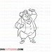 Maurice Belles Father Beauty and the Beast outline svg dxf eps pdf png
