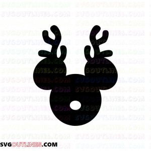 Mickey Deer Mickey Mouse outline svg dxf eps pdf png