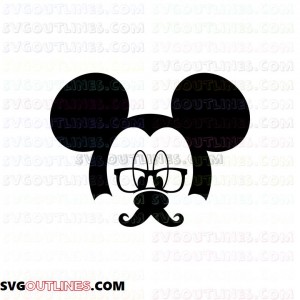 Mickey Mickey Mouse 3 outline svg dxf eps pdf png