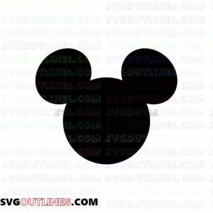 Mickey Mouse Mickey Mouse outline svg dxf eps pdf png
