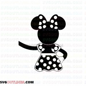 Mickey Mouse Minnie outline svg dxf eps pdf png