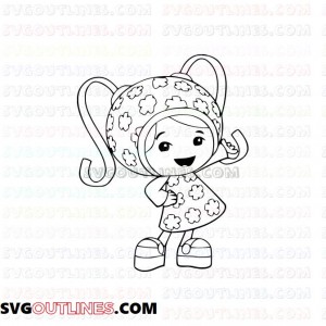 Milli Team Umizoomi outline svg dxf eps pdf png