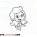 Molly Bubble Guppies outline svg dxf eps pdf png