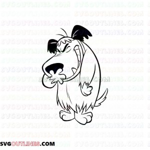 Muttley The Wacky Races outline svg dxf eps pdf png