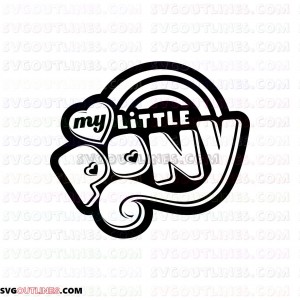 My Little Pony Logo outline svg dxf eps pdf png
