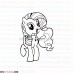 My Little Pony Pinkie Pie pink happy outline svg dxf eps pdf png