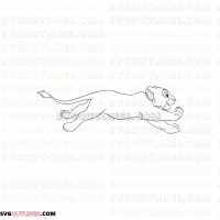 Nala The Lion King 2 outline svg dxf eps pdf png