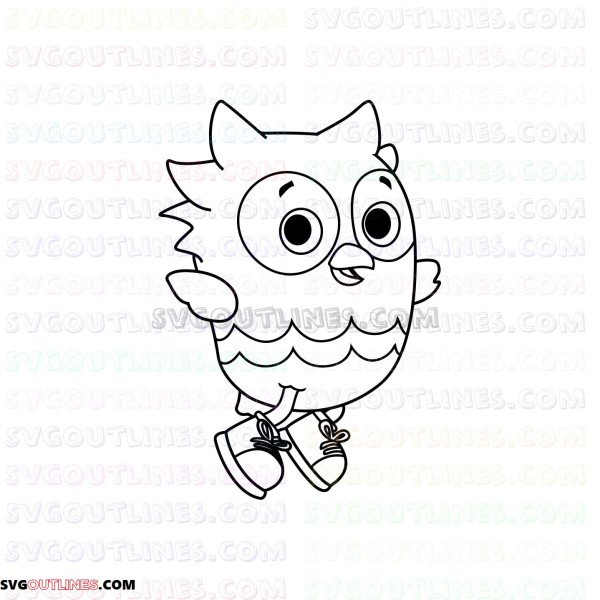 O the Owl Daniel Tigers Neighborhood outline svg dxf eps pdf png