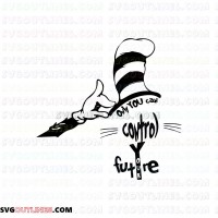 Only you can Control Your Future Dr Seuss The Cat in the Hat outline svg dxf eps pdf png